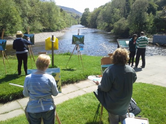 Painting Workshop #5 at the infamous Meeting of the Waters.