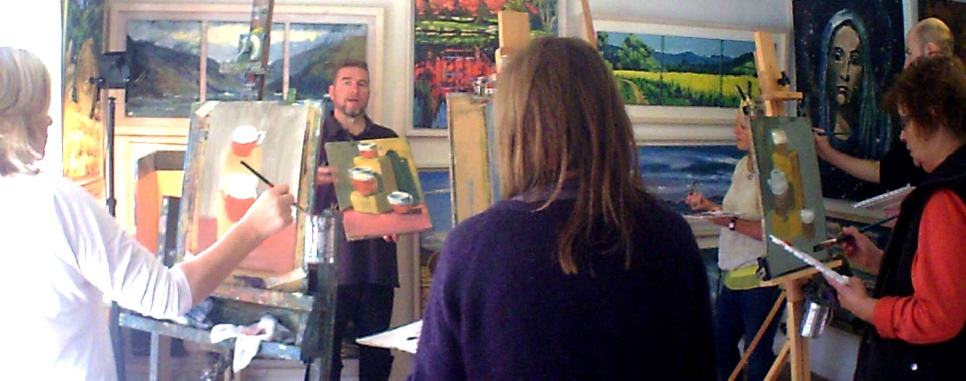 Rod's explains his painting course.