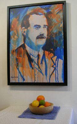 1916 James Connolly print with still life.