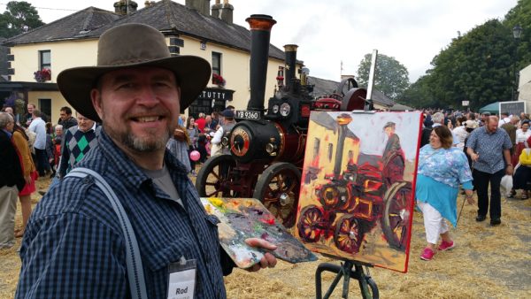 Rod's painting demo at Hollywood Fair 2015.