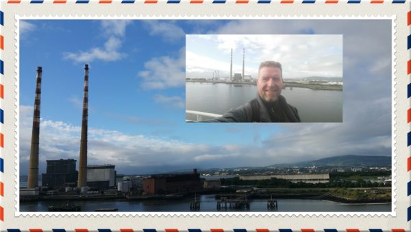 Rod Coyne postcard from Dublin Port.