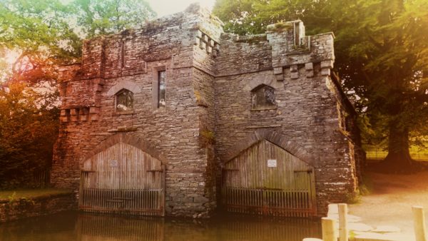 The boat house at Wray Castle.