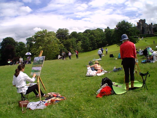 Wild Cards; a painting battlefield before Wray Castle.