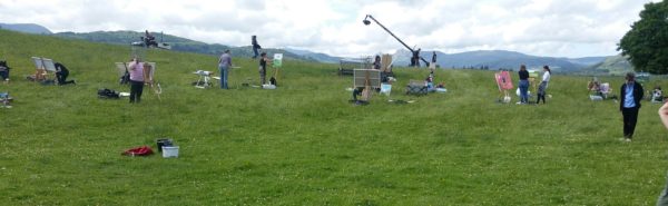 2016 Sky Arts siege machines move in on Wray Castle.