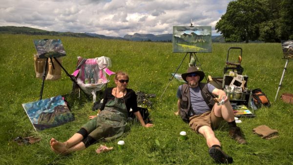 2016 Sky Arts lunch break Niki Purcell and Rod Coyne.