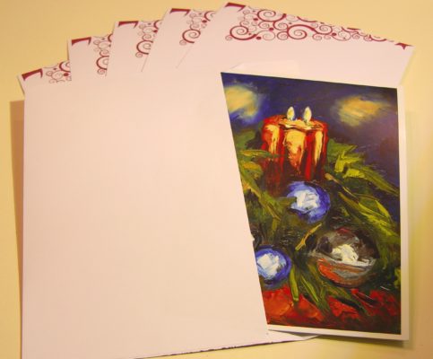 Rod Coyne's Christmas Art Card with enveloes..
