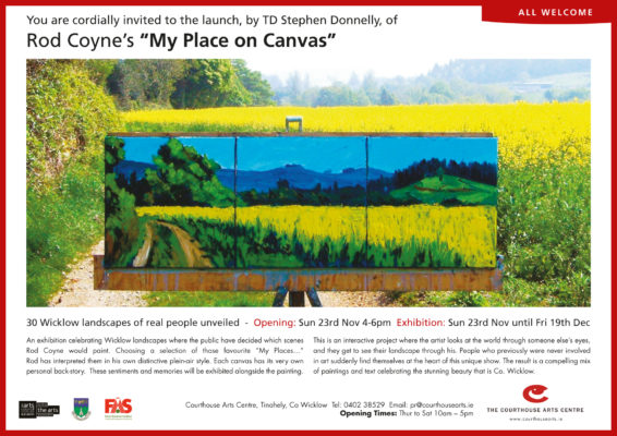 My Place on Canvas 2014 invitation. 