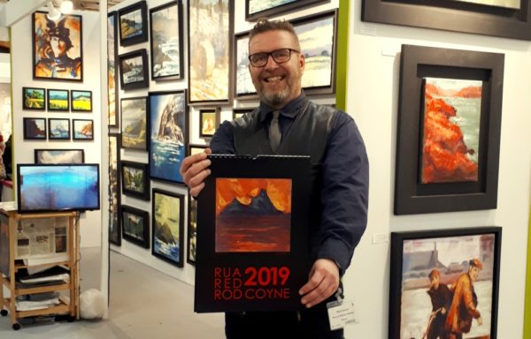 Rod Coyne presents his 2019 calendar at Art Source 2018.