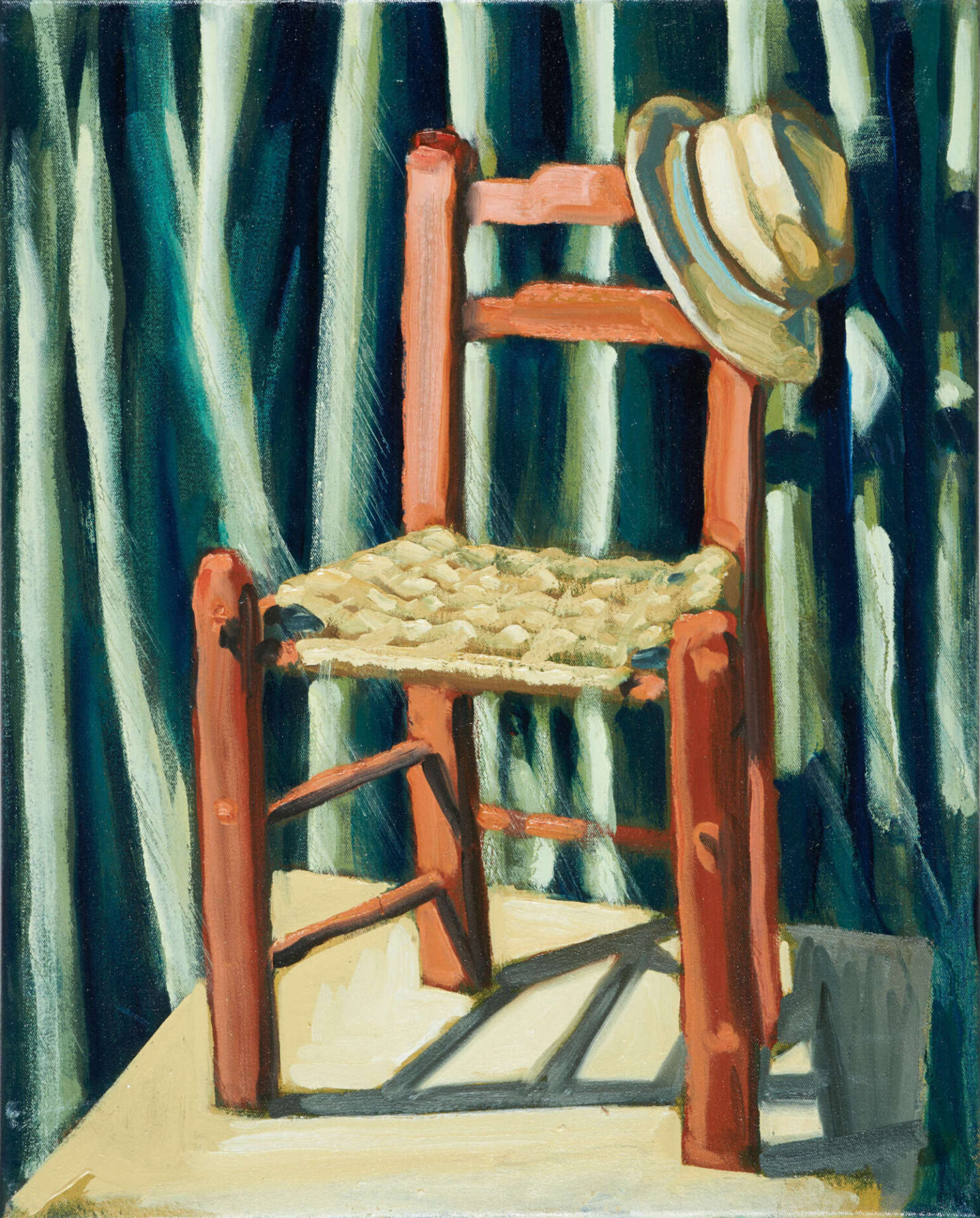 artist rod coyne's still life painting "bockady chair" is shown here.