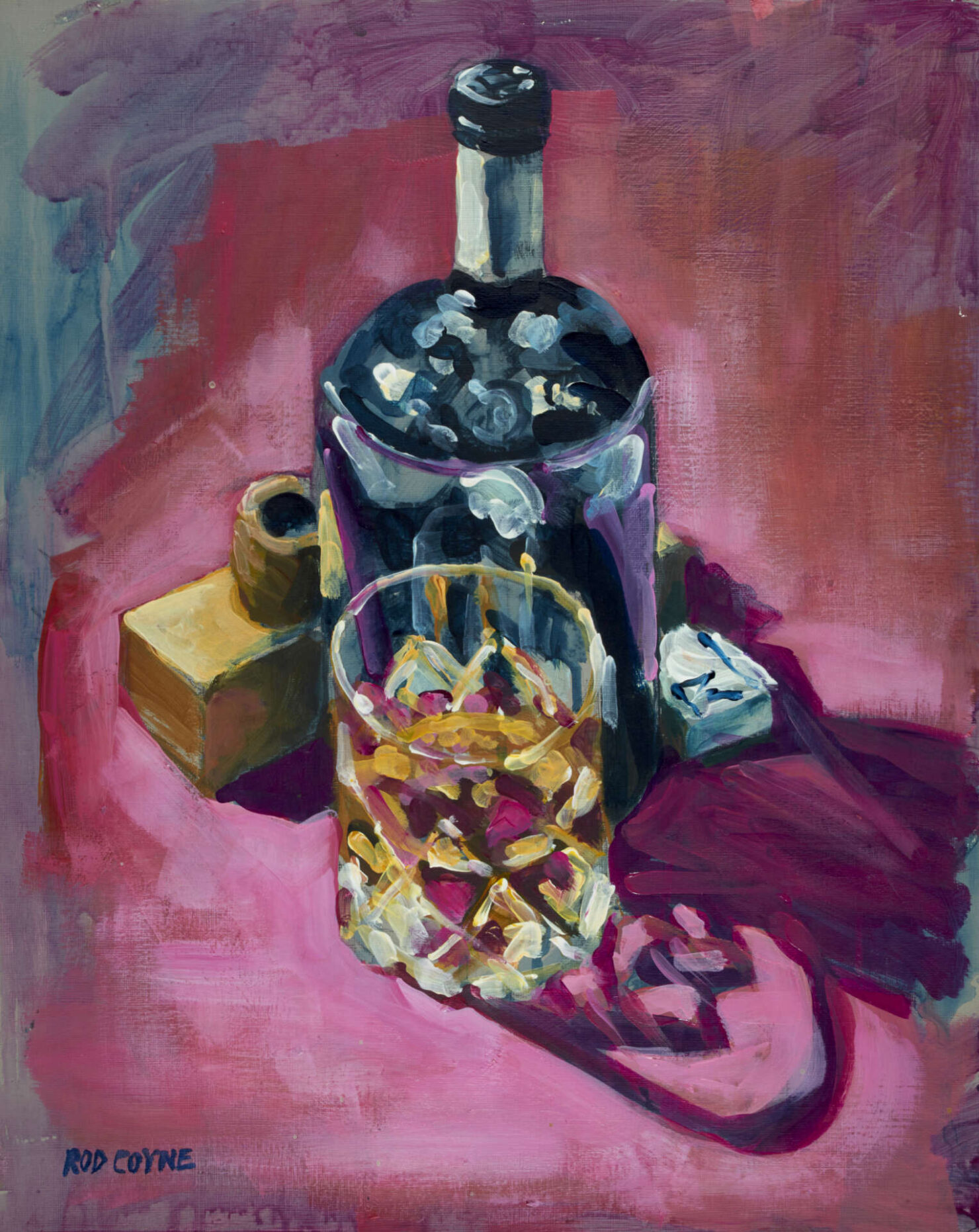 artist rod coyne's still life painting "ultimate fathers day" is shown here.