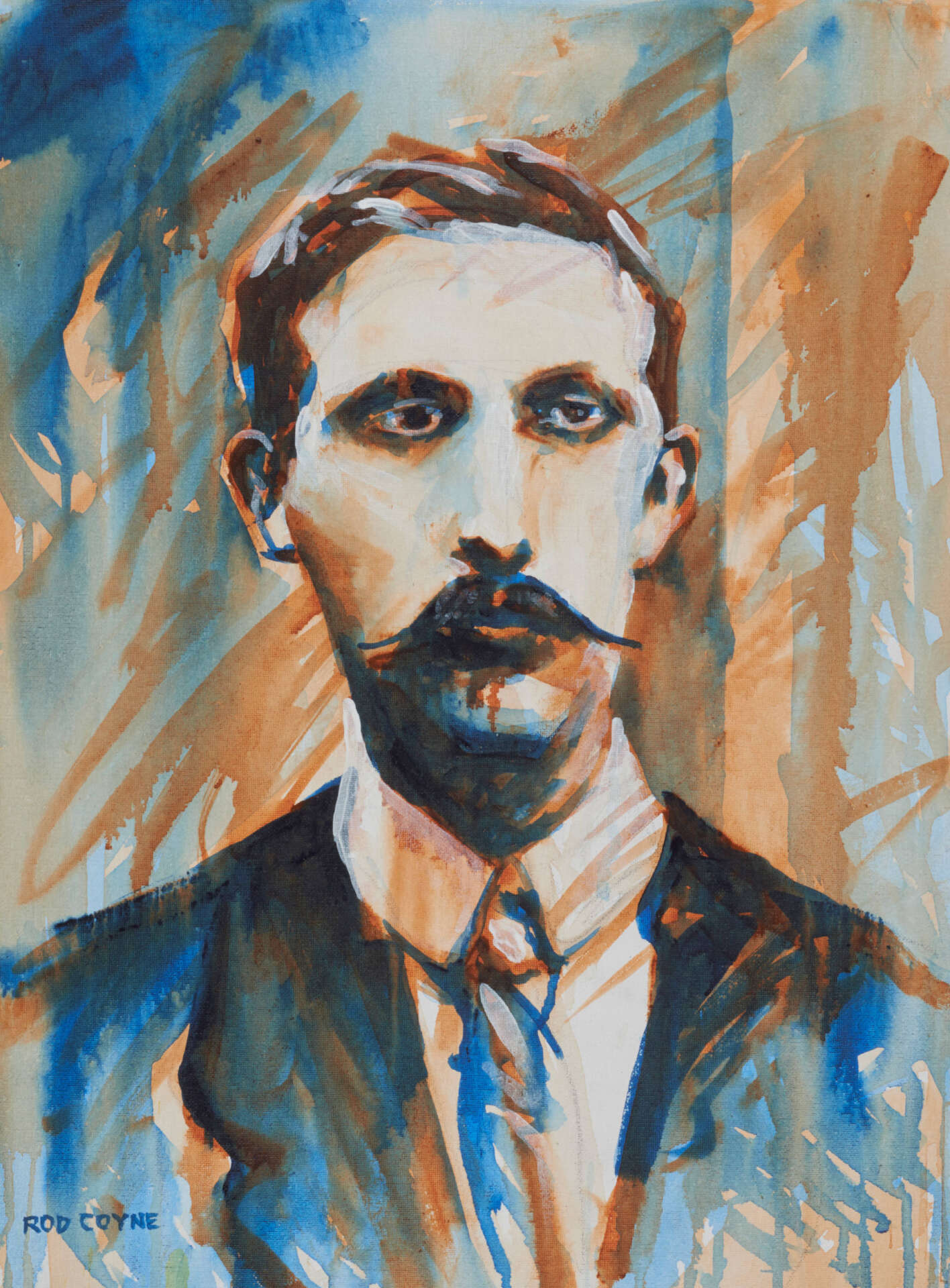 artist rod coyne's portrait "Éamonn Ceannt 1916" is shown here.