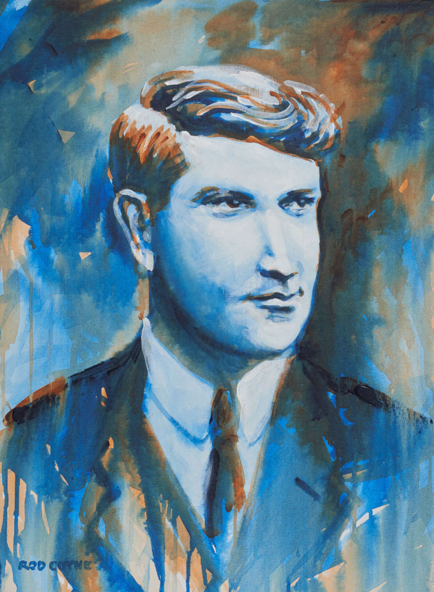 artist rod coyne's portrait "Michael Collins 1916" is shown here.