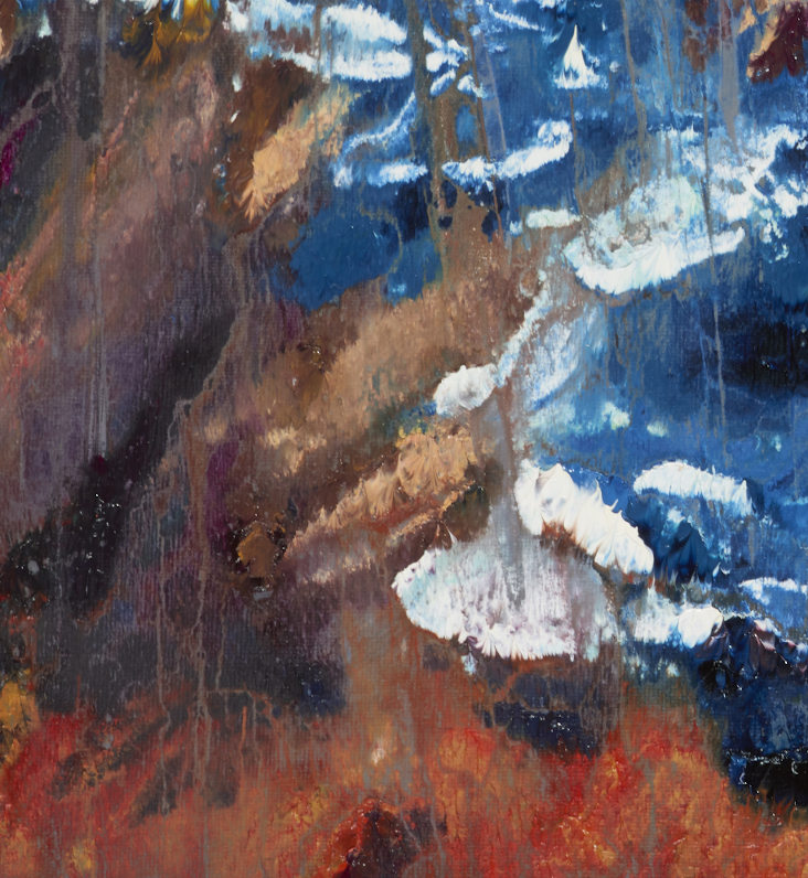 artist rod coyne's seacape "cill rialaig dream" is shown here, a close up detail.