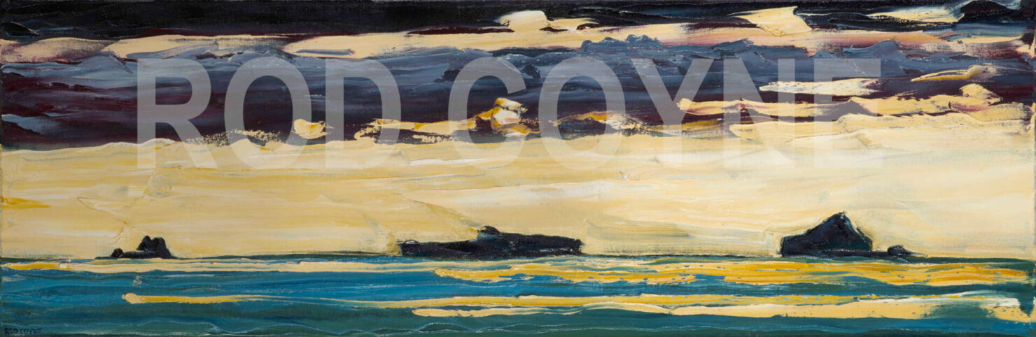 artist rod coyne's landscape "Atlantic Islands" is shown herewatermarked.