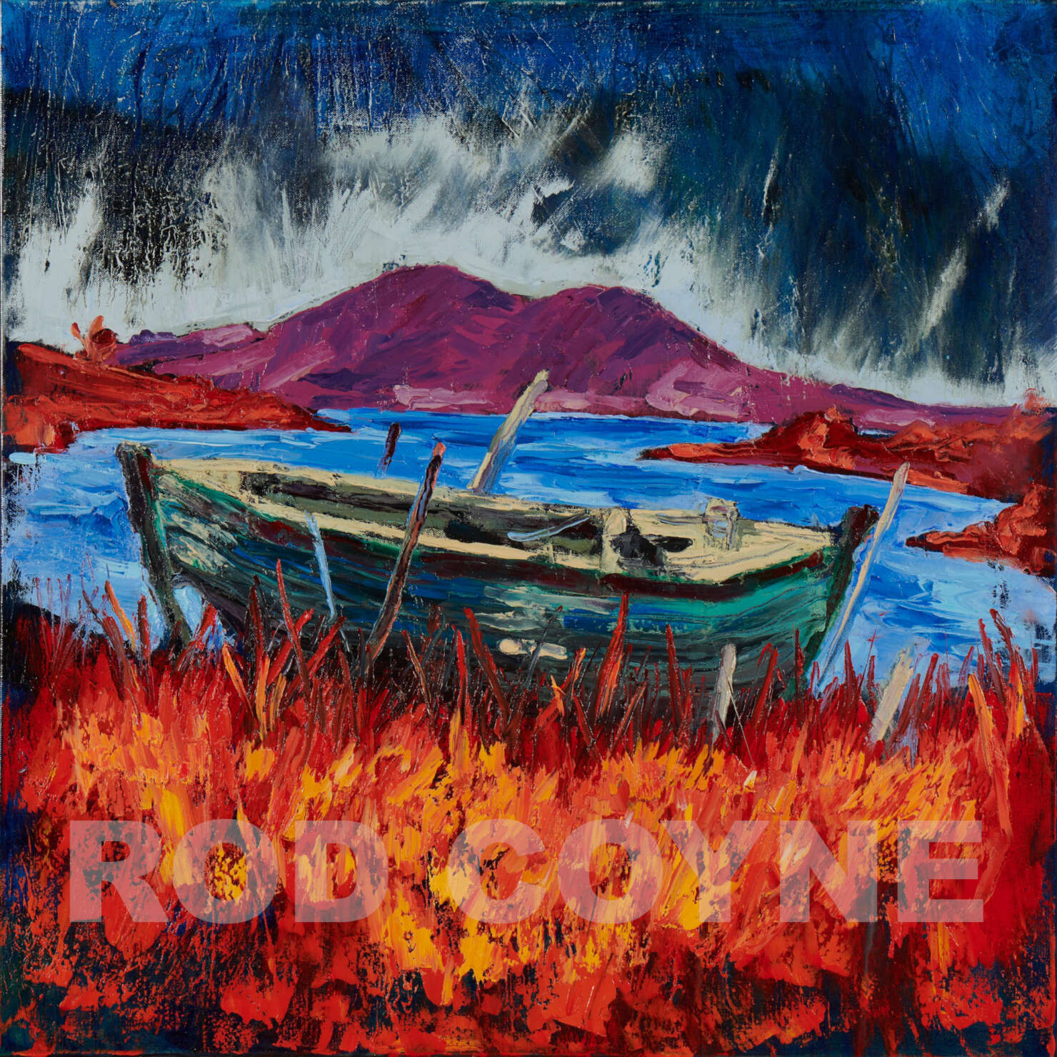 artist rod coyne's landscape "Shipwrecked Heart" is shown here, watermarked.